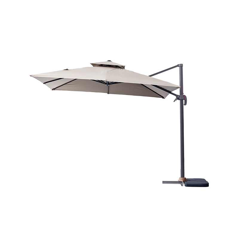 Comparación de paraguas de sombra de patio en voladizo y polo central